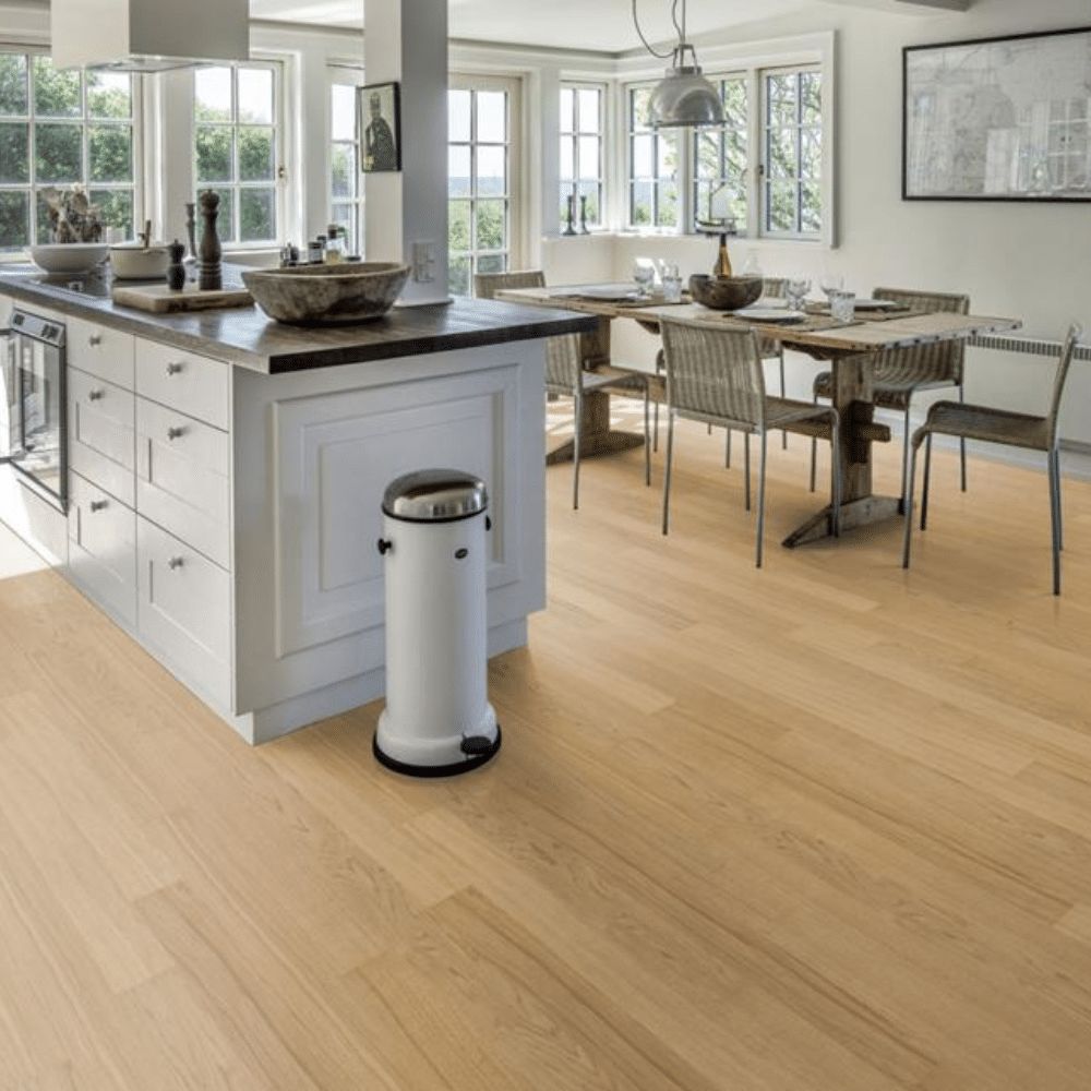 Hardwood floor installed in a Natick home